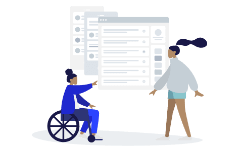 Kvinnor ansöker om assistans Kvinnor ansöker om assistans